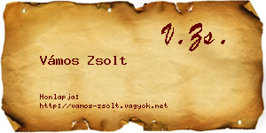 Vámos Zsolt névjegykártya
